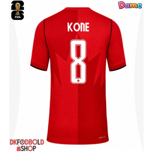 Canada Ismael Kone #8 Hjemmebanetrøje Dame VM 2026 Kort ærmer